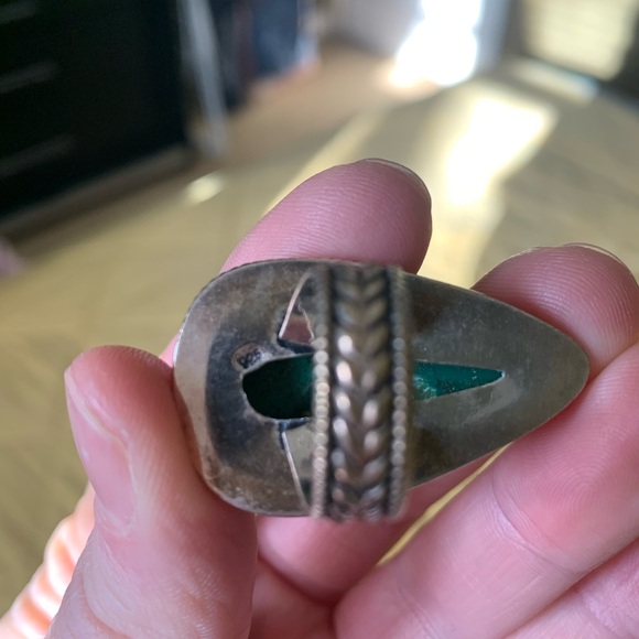 Malachite Teardrop Ring - Picture 6 of 6